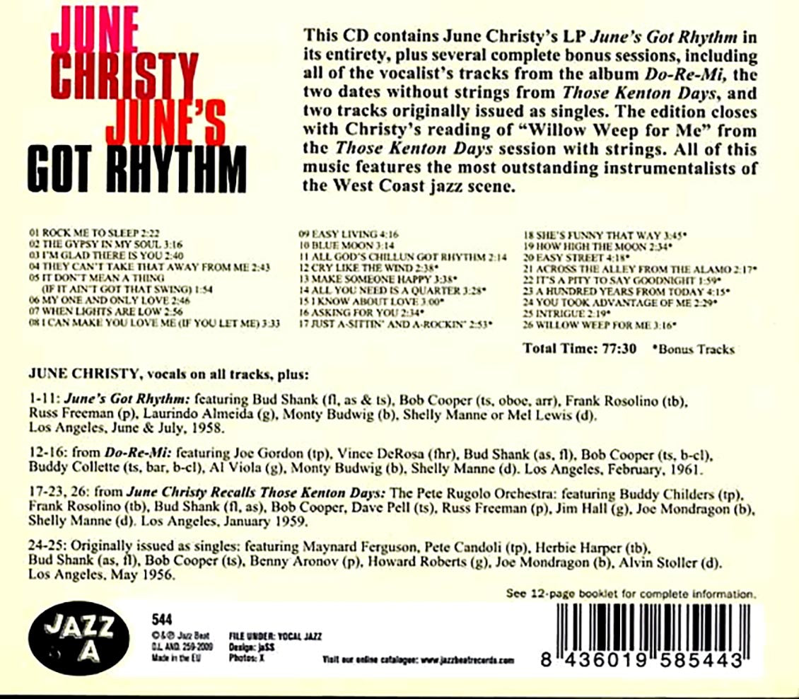 June Christy - June's Got Rhythm