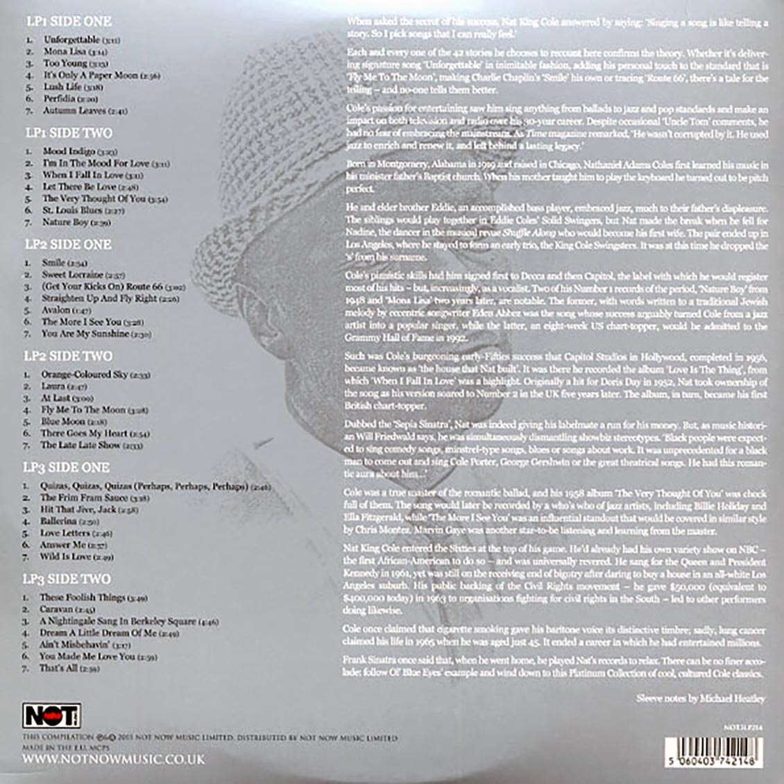 Nat King Cole - The Platinum Collection (3xLP) (white vinyl)