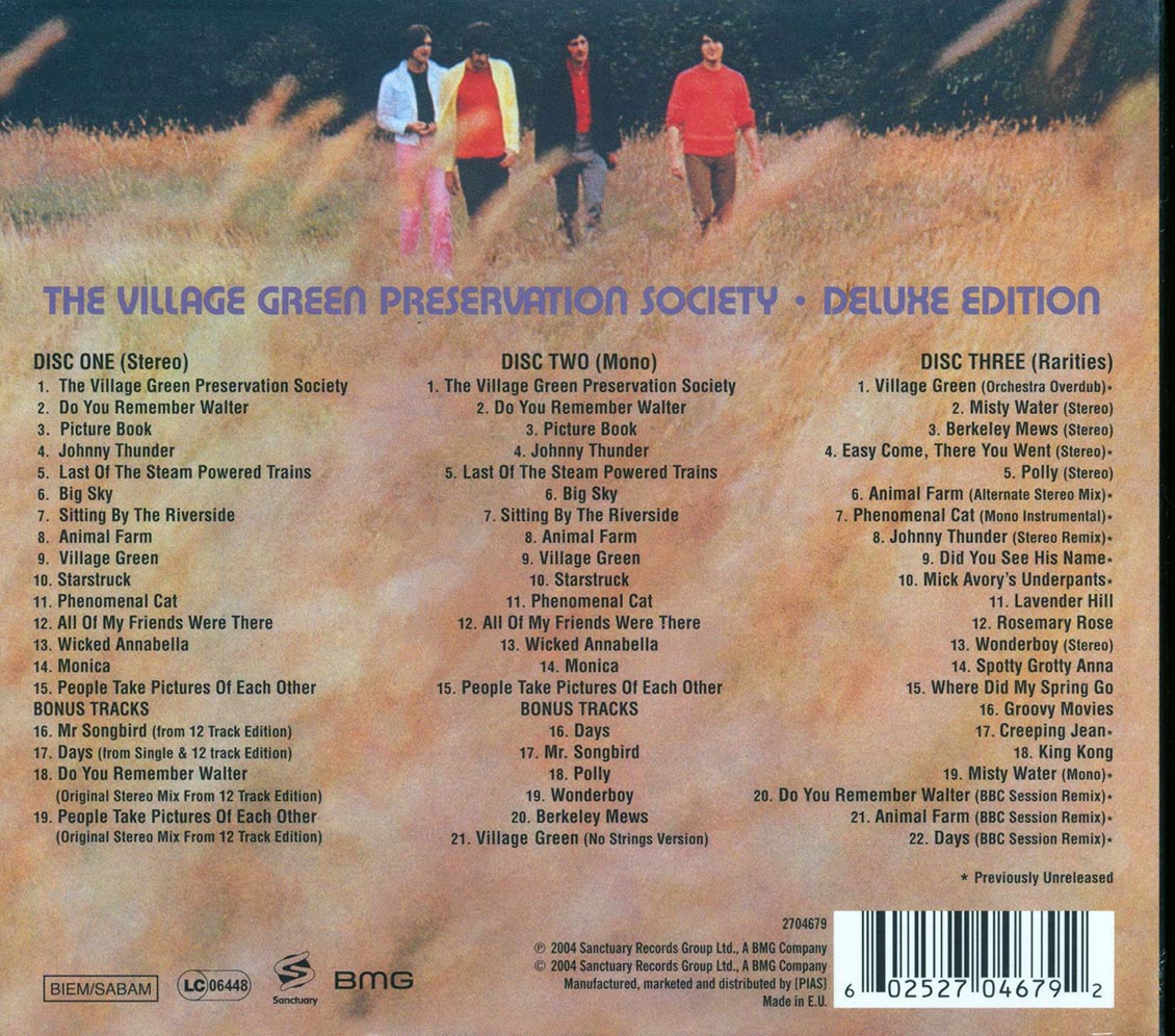 The Kinks - Kinks Are The Village Green Preservation Society: Deluxe Edition (3xCD) (deluxe 4-fold digipak) (deluxe edition)