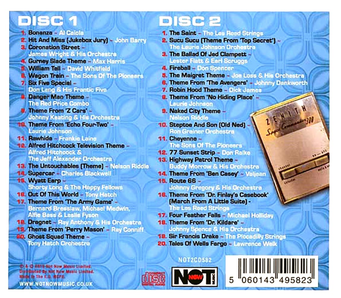 Various - The Greatest TV Themes Of The 50s & 60s (40 tracks) (2xCD)