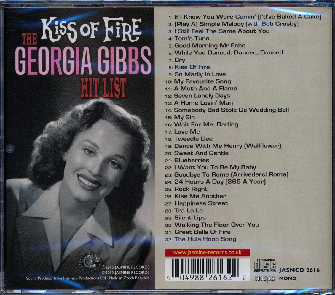 Georgia Gibbs - Kiss Of Fire: The Georgia Gibbs Hit List