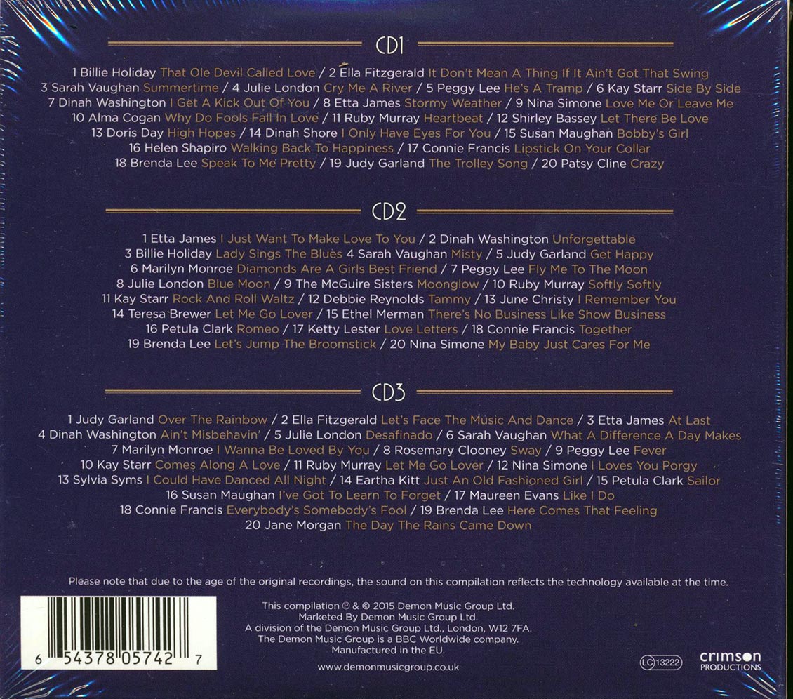 Various - The First Ladies Of Song (60 tracks) (3xCD)