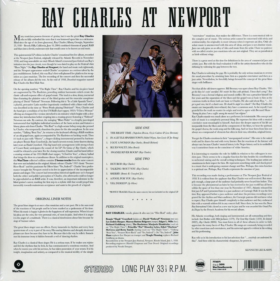 Ray Charles - At Newport (+2 bonus tracks) (ltd. ed.) (180g)