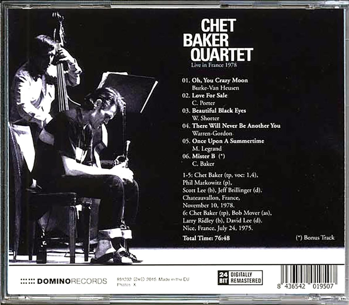 Chet Baker Quartet - Live In France 1978 (ltd. ed.)