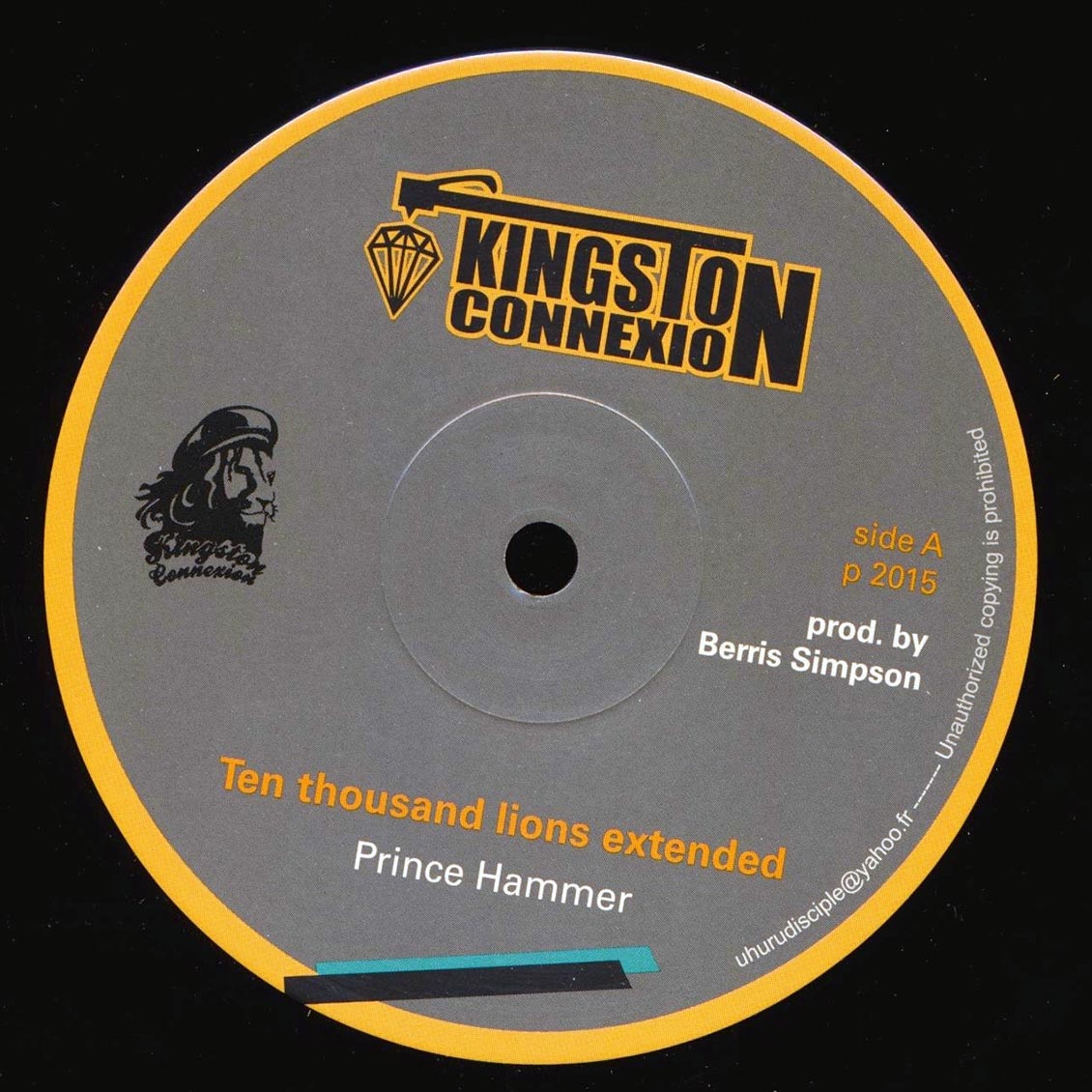 Prince Hammer - Ten Thousand Lions (Extended Mix) / Dub Plate