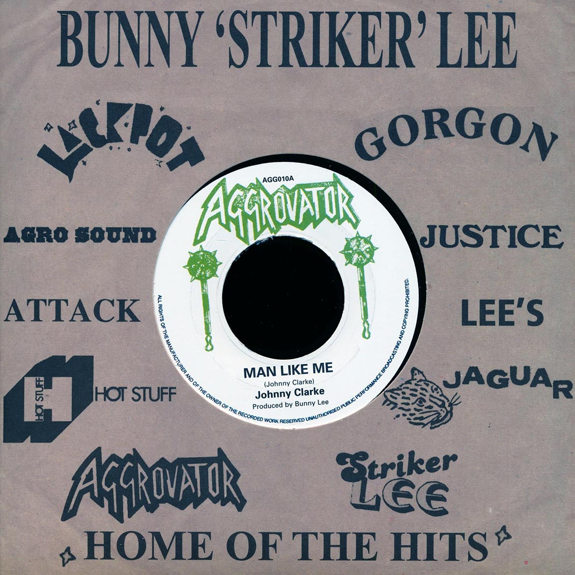 Johnny Clarke - Man Like Me / The Aggrovators - Dub Like Me