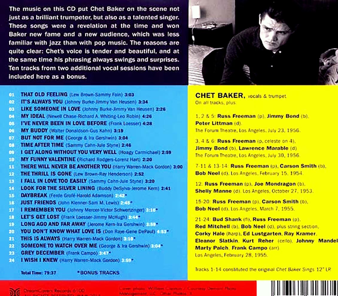 Chet Baker - Sings (ltd. ed.) (remastered)