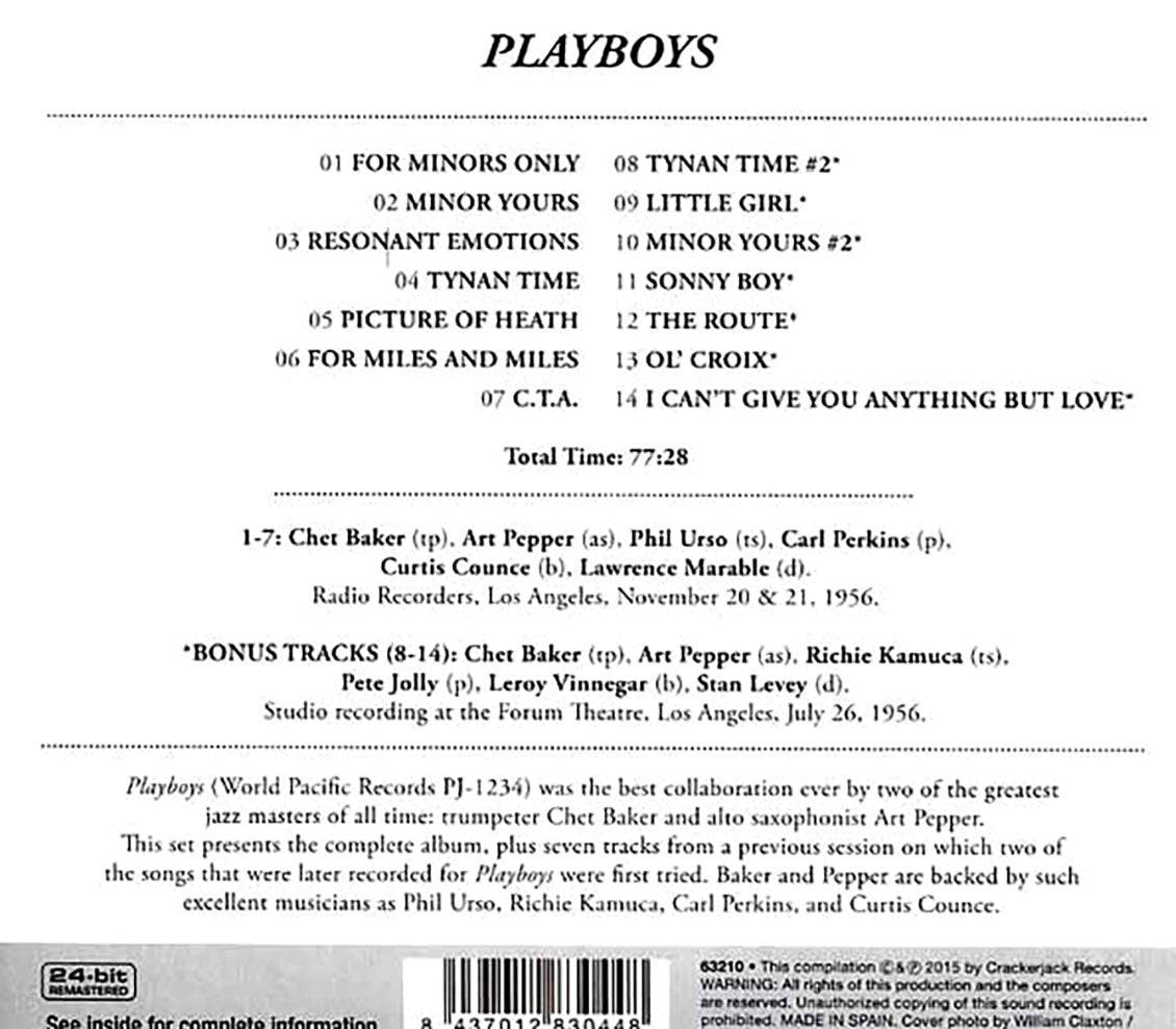 Chet Baker, Art Pepper - Playboys (remastered)