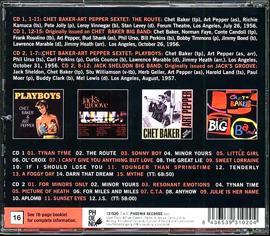 Chet Baker, Art Pepper - Complete Recordings (2xCD) (incl. large booklet)