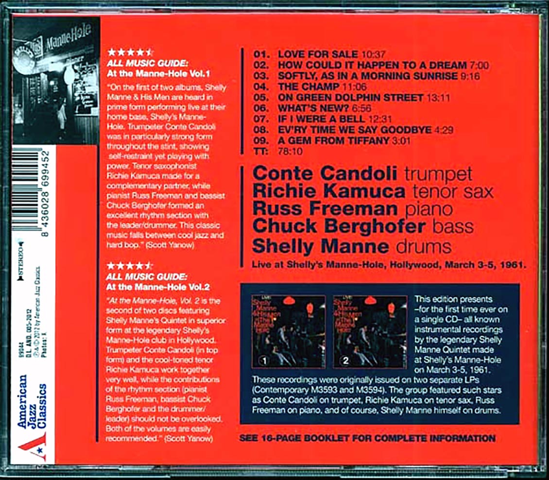 Shelly Manne & His Men - Complete Live At The Manne-Hole