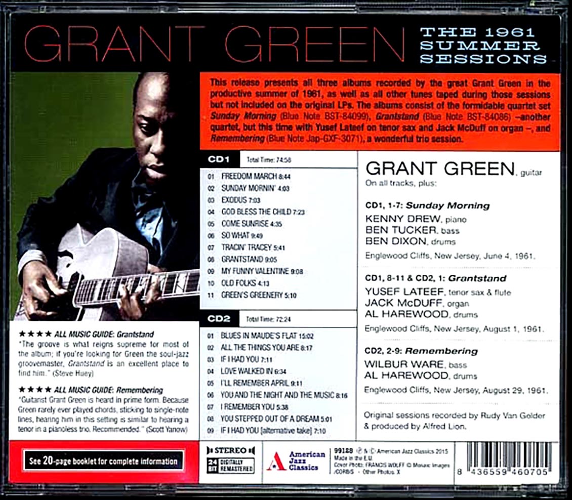 Grant Green - The 1961 Summer Sessions (2xCD) (incl. large booklet) (remastered)