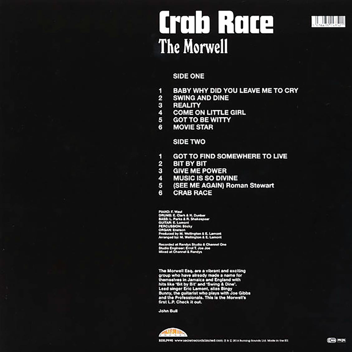 Morwells - Crab Race (ltd. ed.) (180g)
