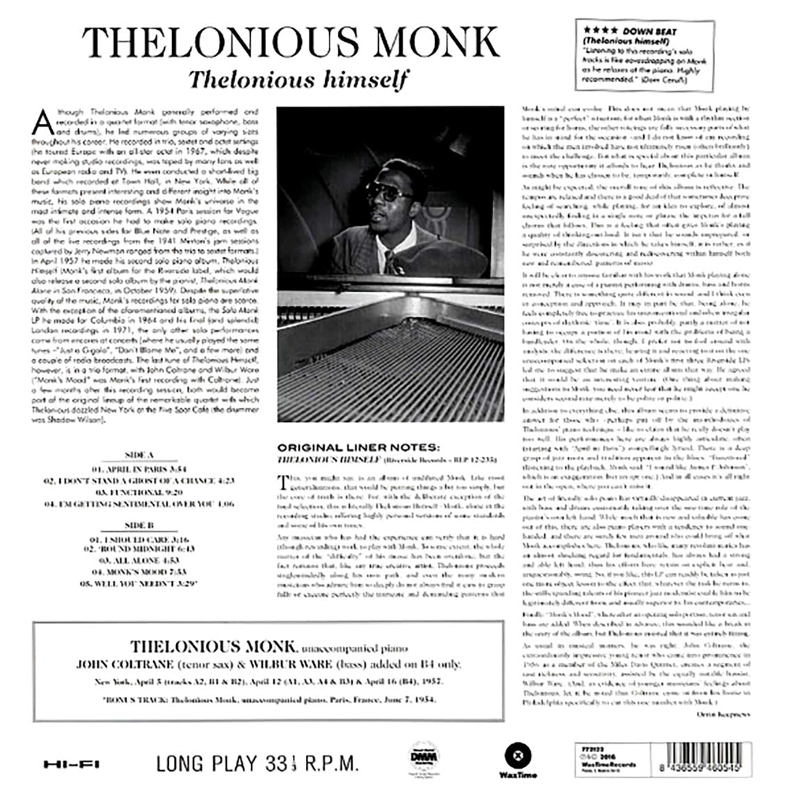 Thelonious Monk - Thelonious Himself (ltd. ed.) (180g)