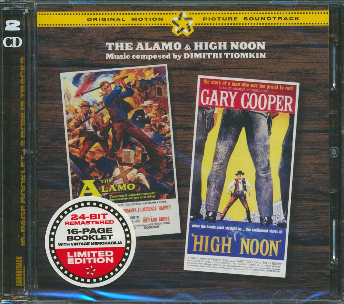 Dimitri Tiomkin - The Alamo + High Noon Original Soundtrack (ltd. ed.) (2xCD) (incl. large booklet) (remastered)