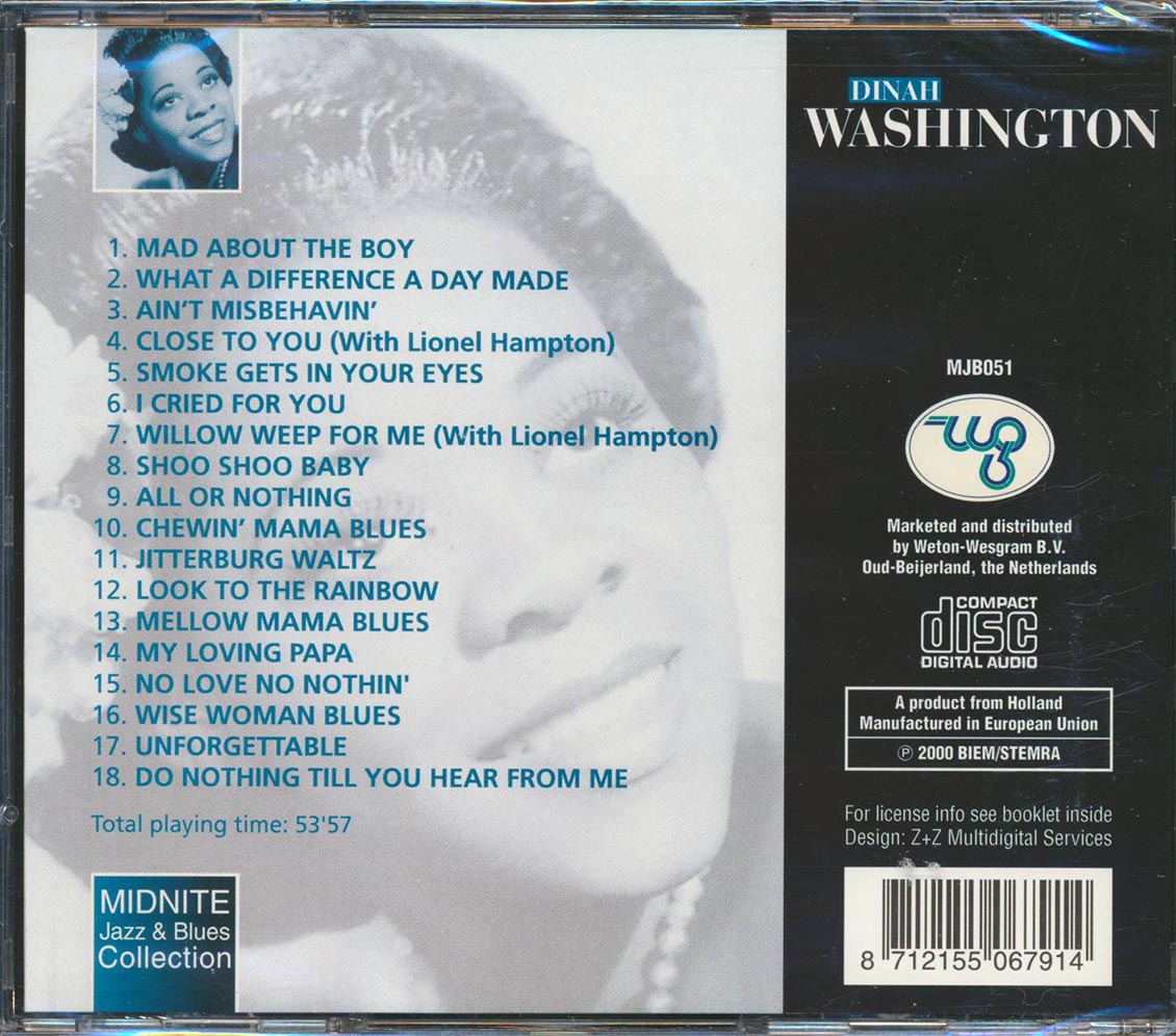 Dinah Washington - Mad About The Boy