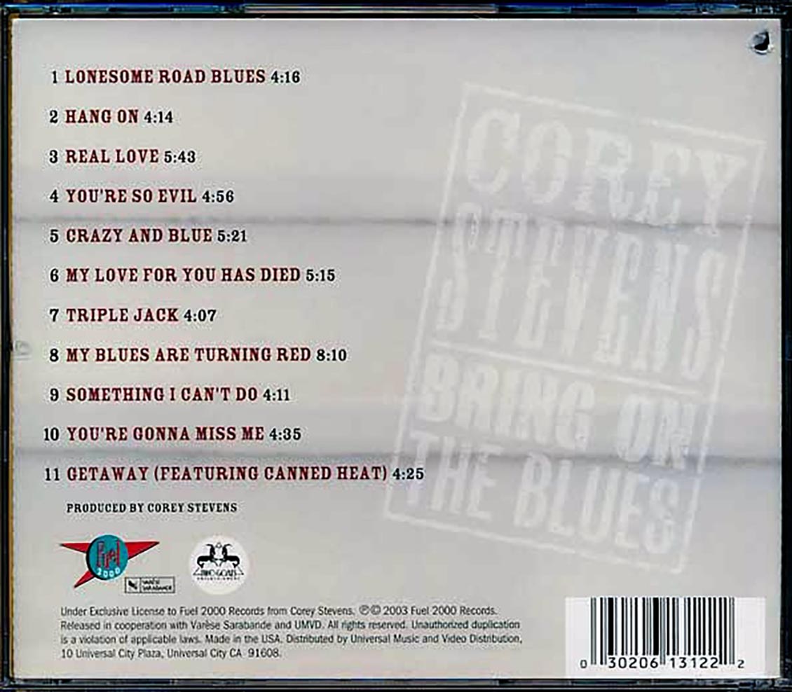 Corey Stevens - Bring On The Blues (marked/ltd stock)
