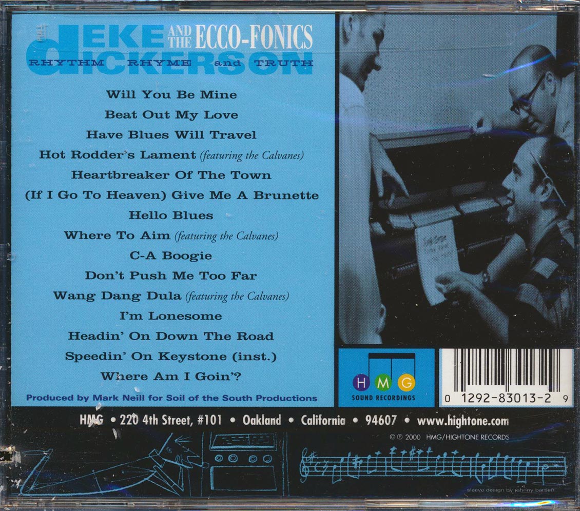 Deke Dickerson & The Ecco-Fonics - Rhythm Rhyme And Truth (marked/ltd stock)