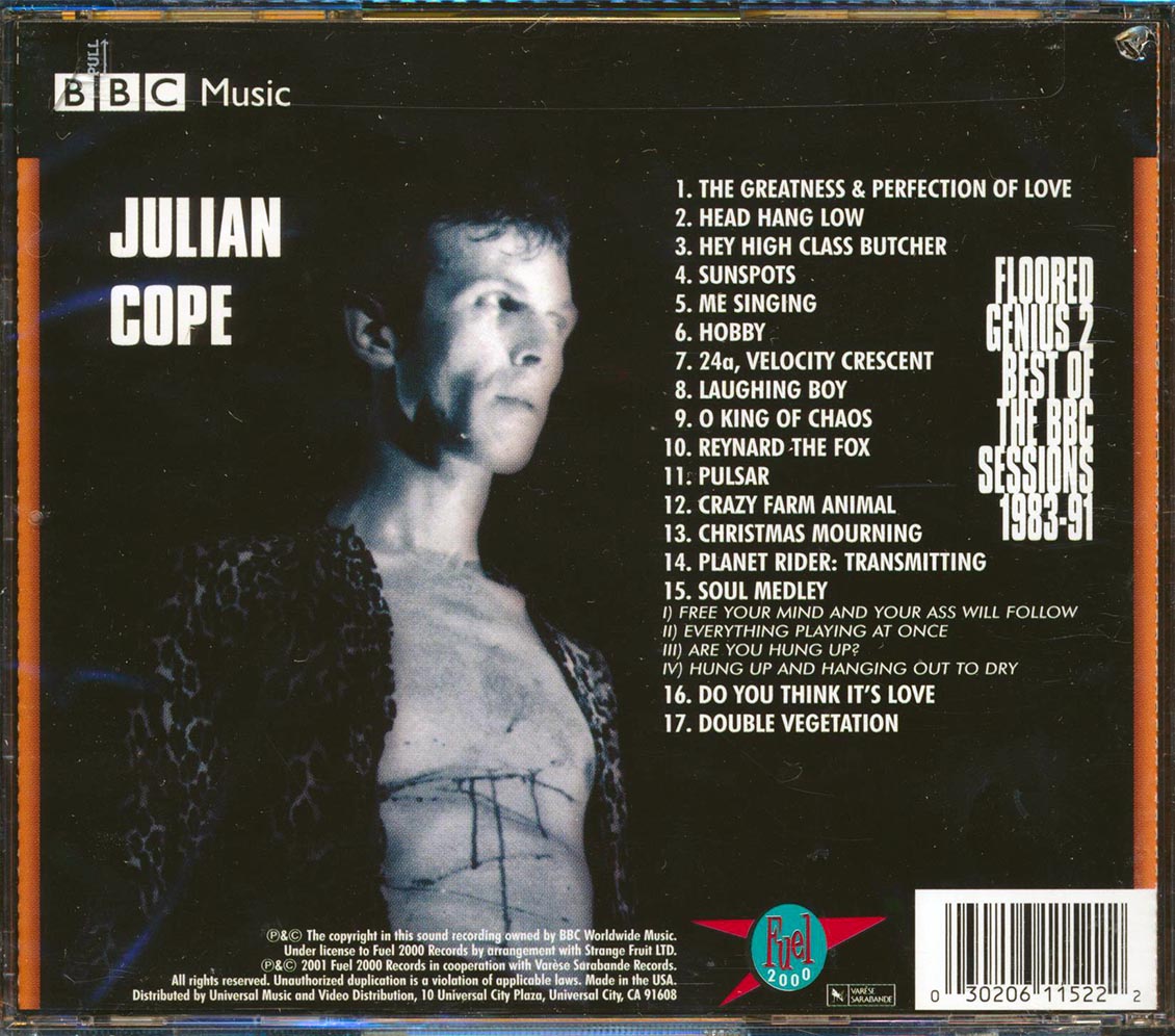 Julian Cope - Floored Genius 2: The Best Of The BBC Sessions (marked/ltd stock)