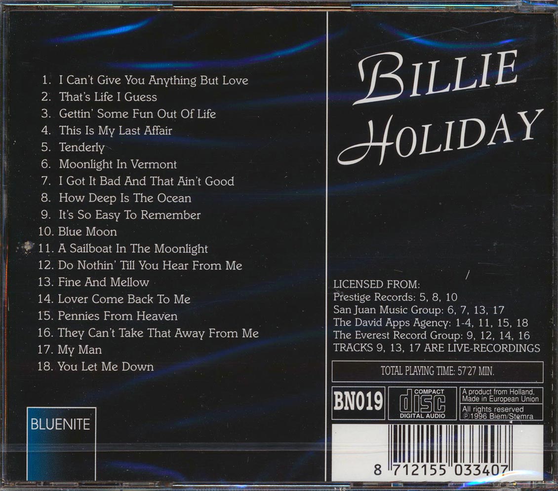 Billie Holiday - Angel Of Harlem