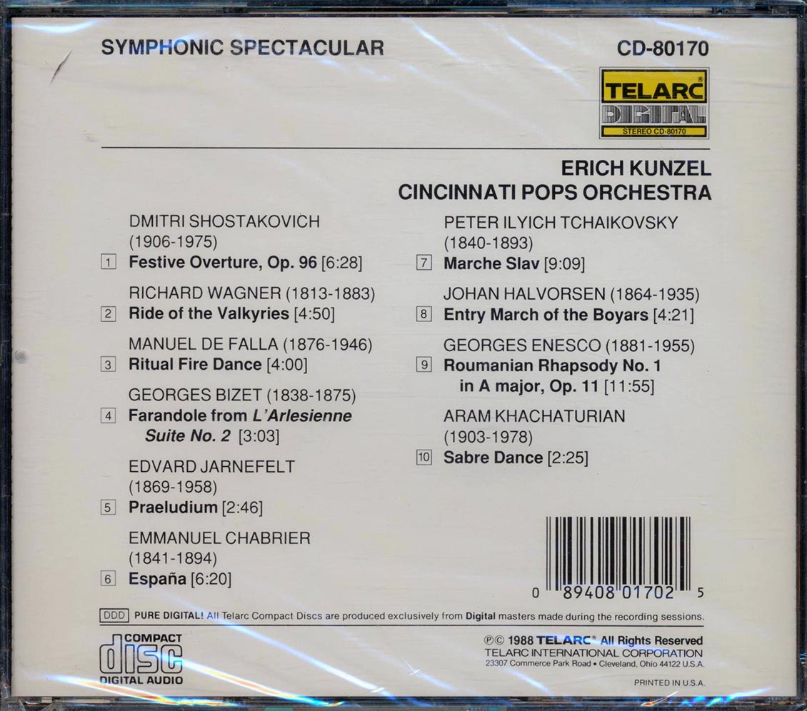 Eric Kunzel - Symphonic Spectacular: Cincinnati Pops Orchestra