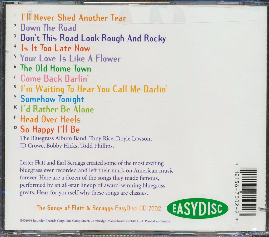 Flatt & Scruggs - The Songs Of Flatt & Scruggs (marked/ltd stock)