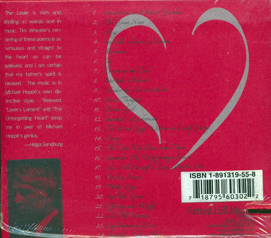 Michael Hoppe - The Lover: The Love Poetry Of Carl Sandburg (incl. large booklet) (marked/ltd stock)