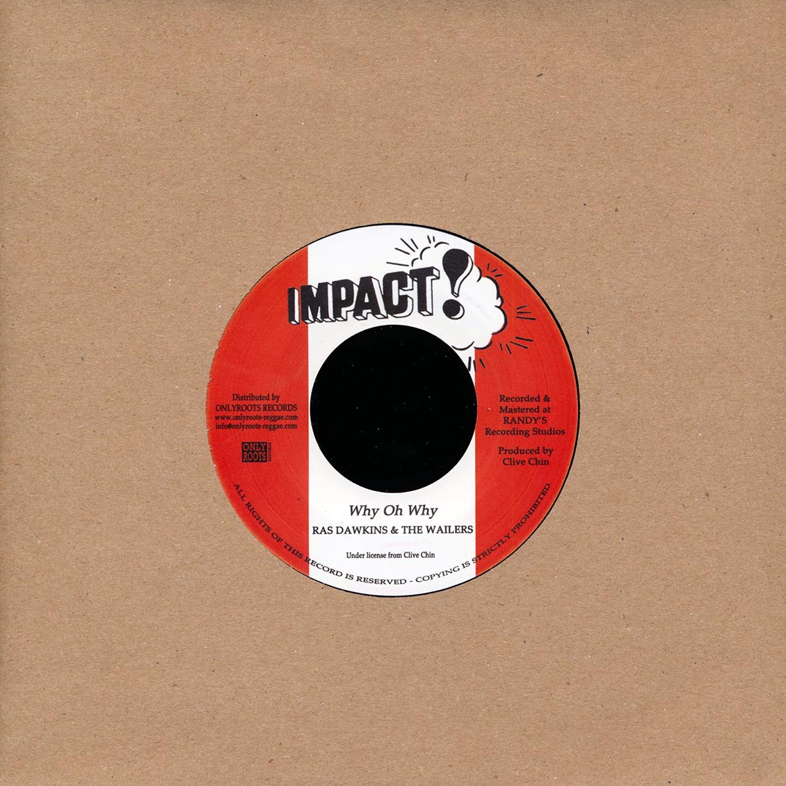 Ras Dawkins & The Wailers - Why Oh Why / Version