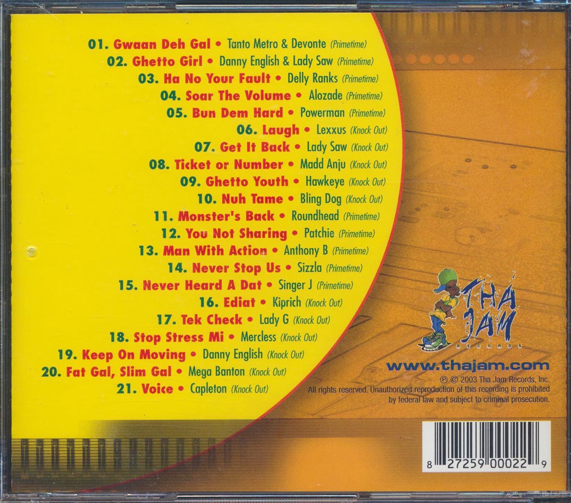 Various - Jam Riddim 1: Knockout & Primetime Rhythms (21 tracks)