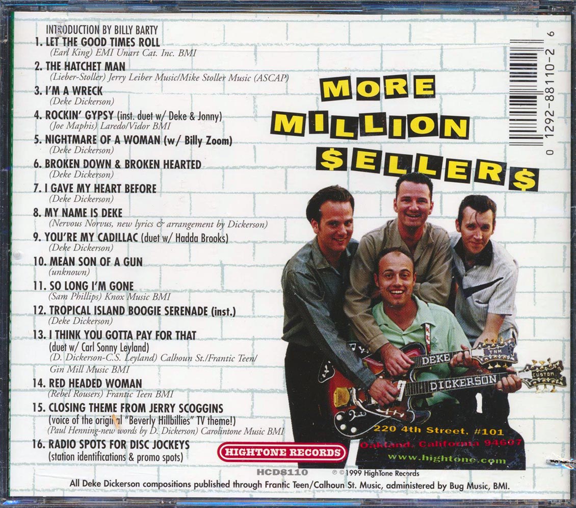 Deke Dickerson & The Ecco-Fonics - More Million Sellers (marked/ltd stock)