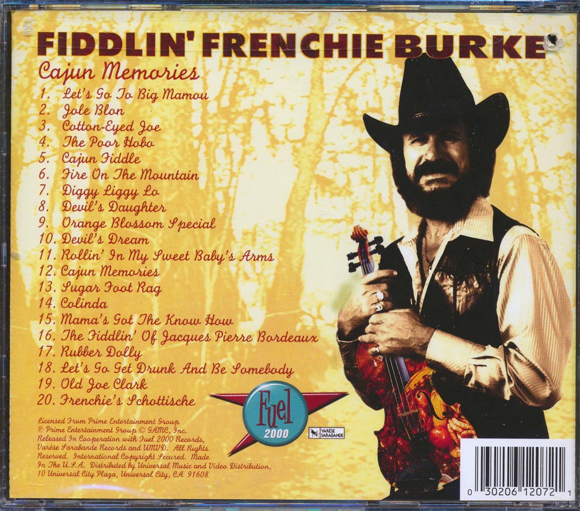 Fiddlin' Frenchie Burke - Cajun Memories (marked/ltd stock)