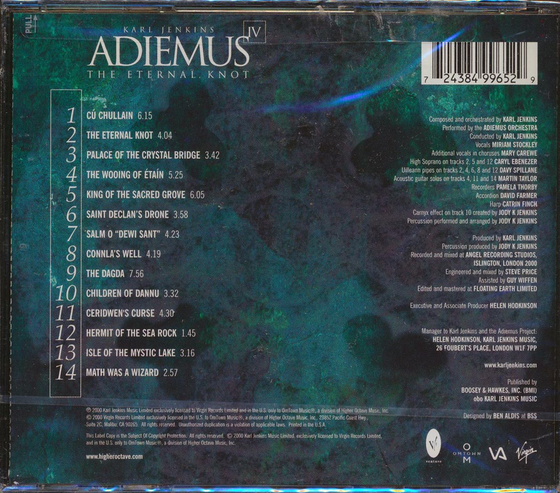Karl Jenkins, Adiemus - Adiemus IV: The Eternal Knot (incl. large booklet)