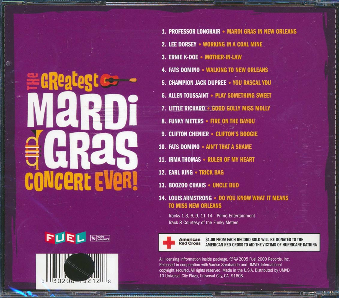 Fats Domino, Leo Dorsey, Allan Toussaint, Etc. - The Greatest Mardi Gras Concert Ever!