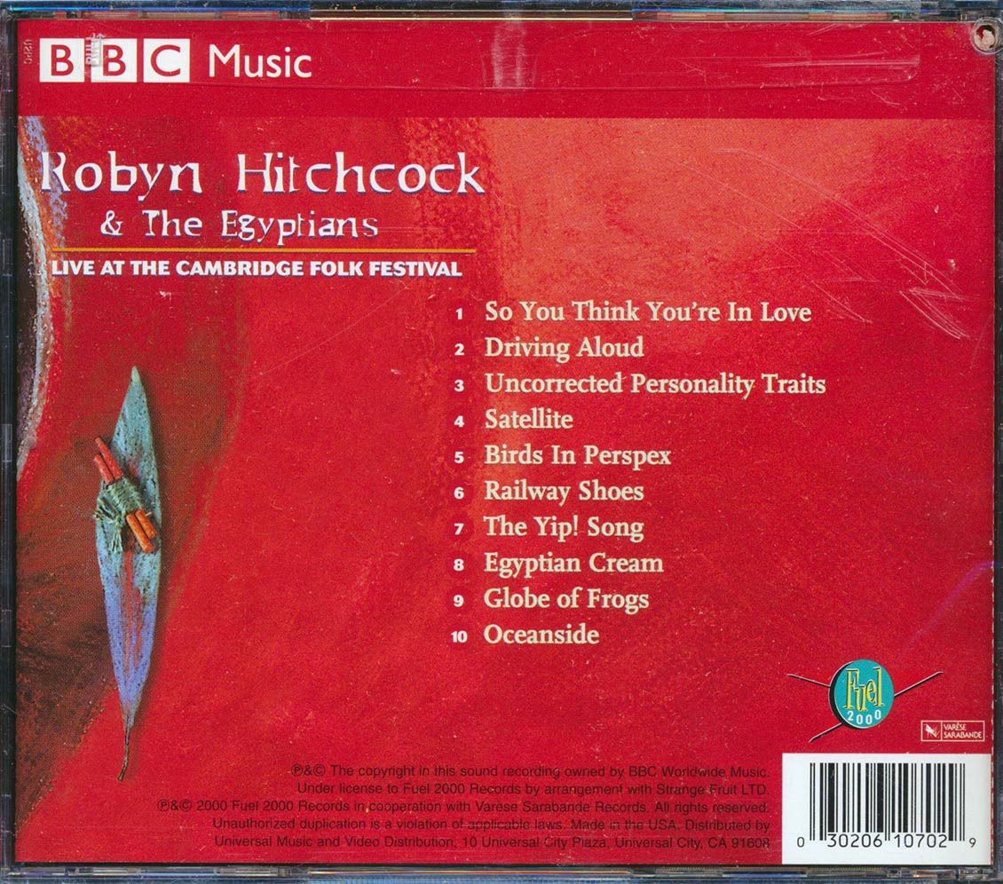 Robyn Hitchcock & The Egyptians - Live At The Cambridge Folk Festival