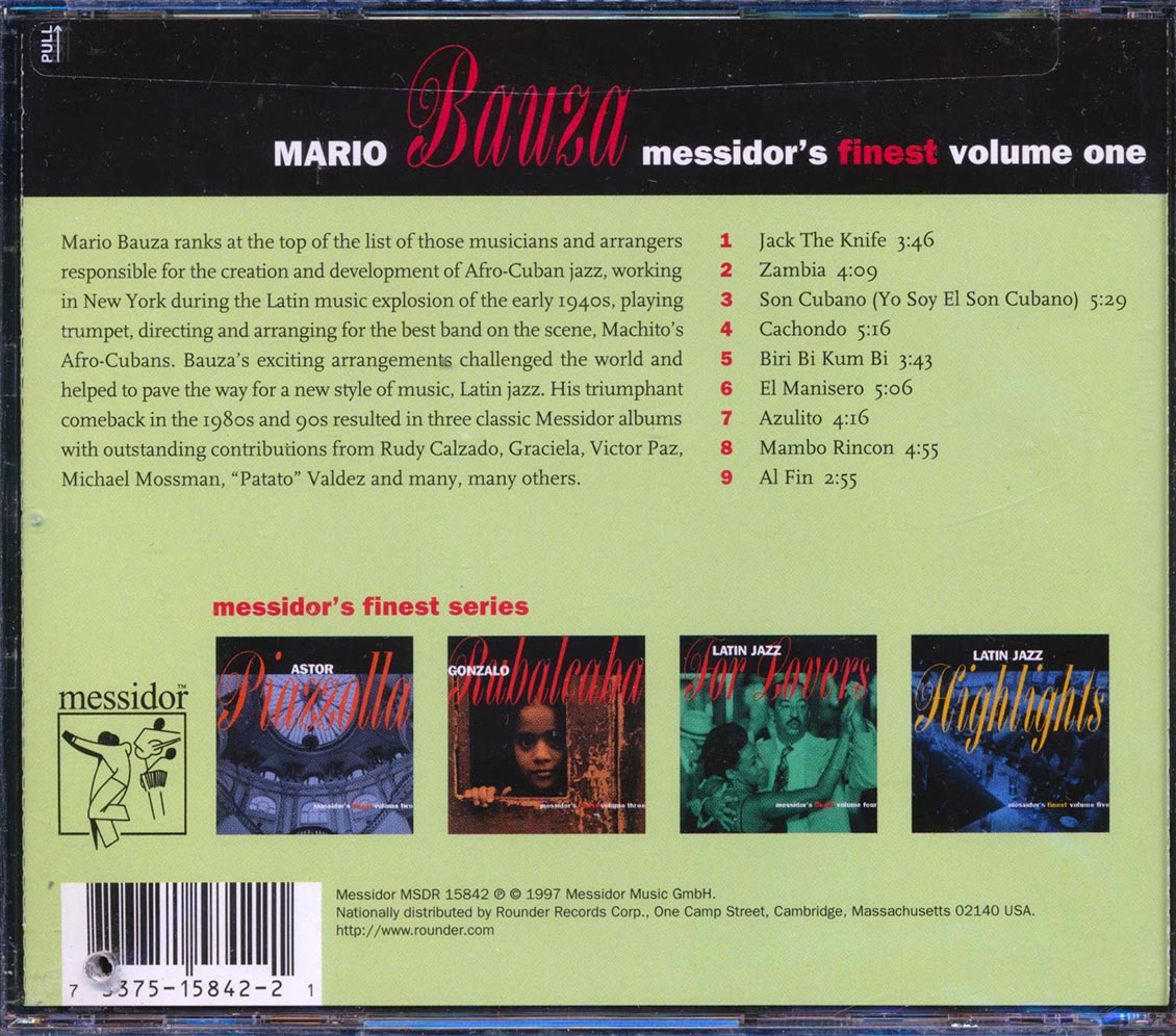 Mario Bauza - Messidor's Finest Volume 1 (marked/ltd stock)
