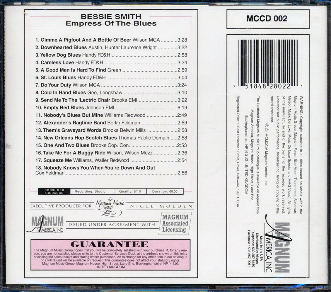 Bessie Smith - Empress Of The Blues: Collector's Edition (remastered)