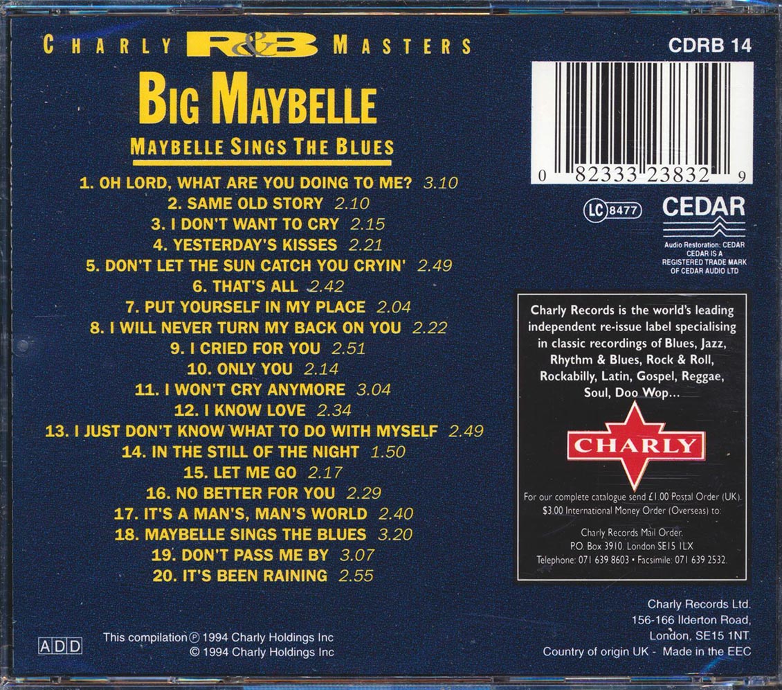 Big Maybelle - Maybelle Sings The Blues