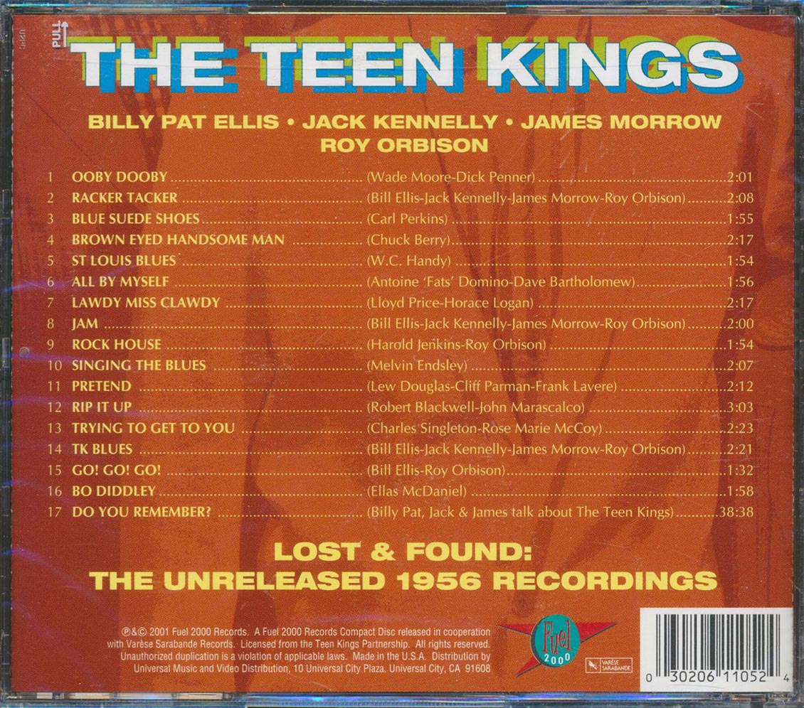 Billy Pat Ellis, Jack Kennelly, James Morrow, Roy Orbison - The Teen Kings Lost & Found: The Unreleased 1956 Recordings (marked/ltd stock) (remastered)