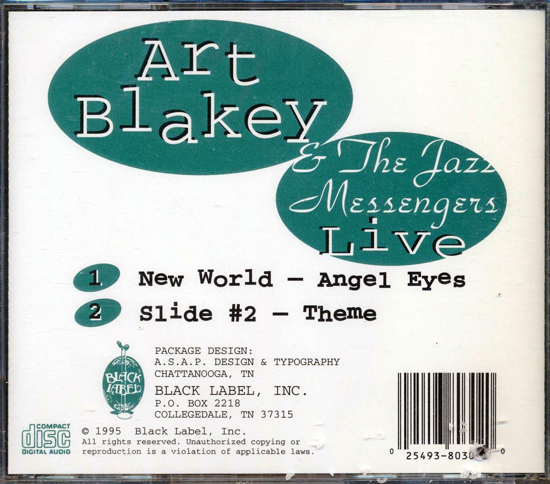 Art Blakey & The Jazz Messengers - Live (marked/ltd stock)