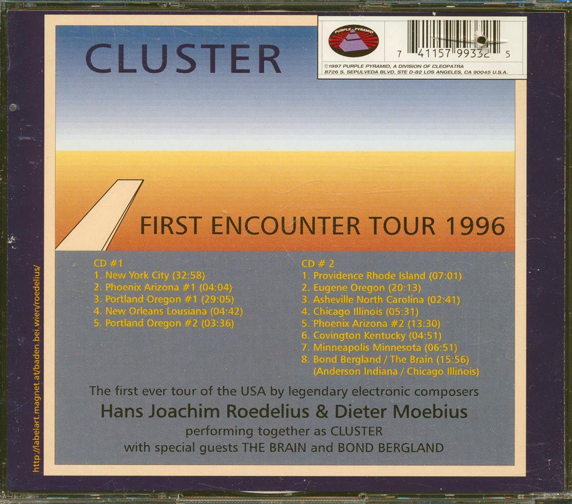 Cluster - First Encounter Tour 1996 (2xCD) (marked/ltd stock)
