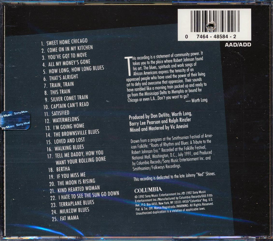 Johnny Ned Shones, Phil Wiggins, Lonnie Pitchford, Etc. - Roots Of Rhythm And Blues: A Tribute To The Robert Johnson Era (25 tracks) (marked/ltd stock)