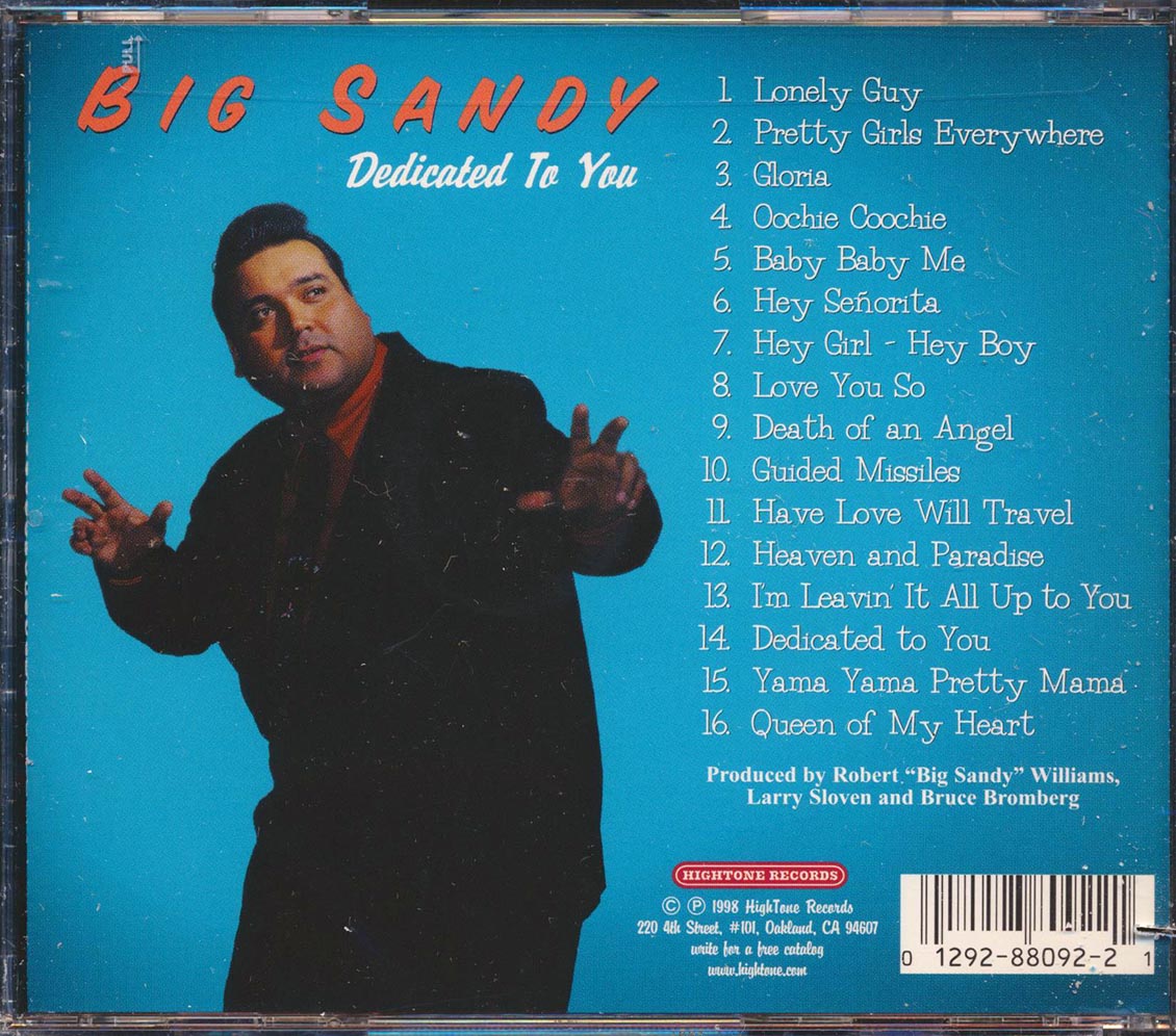 Big Sandy - Dedicated To You: LA Rhythm And Blues (marked/ltd stock)
