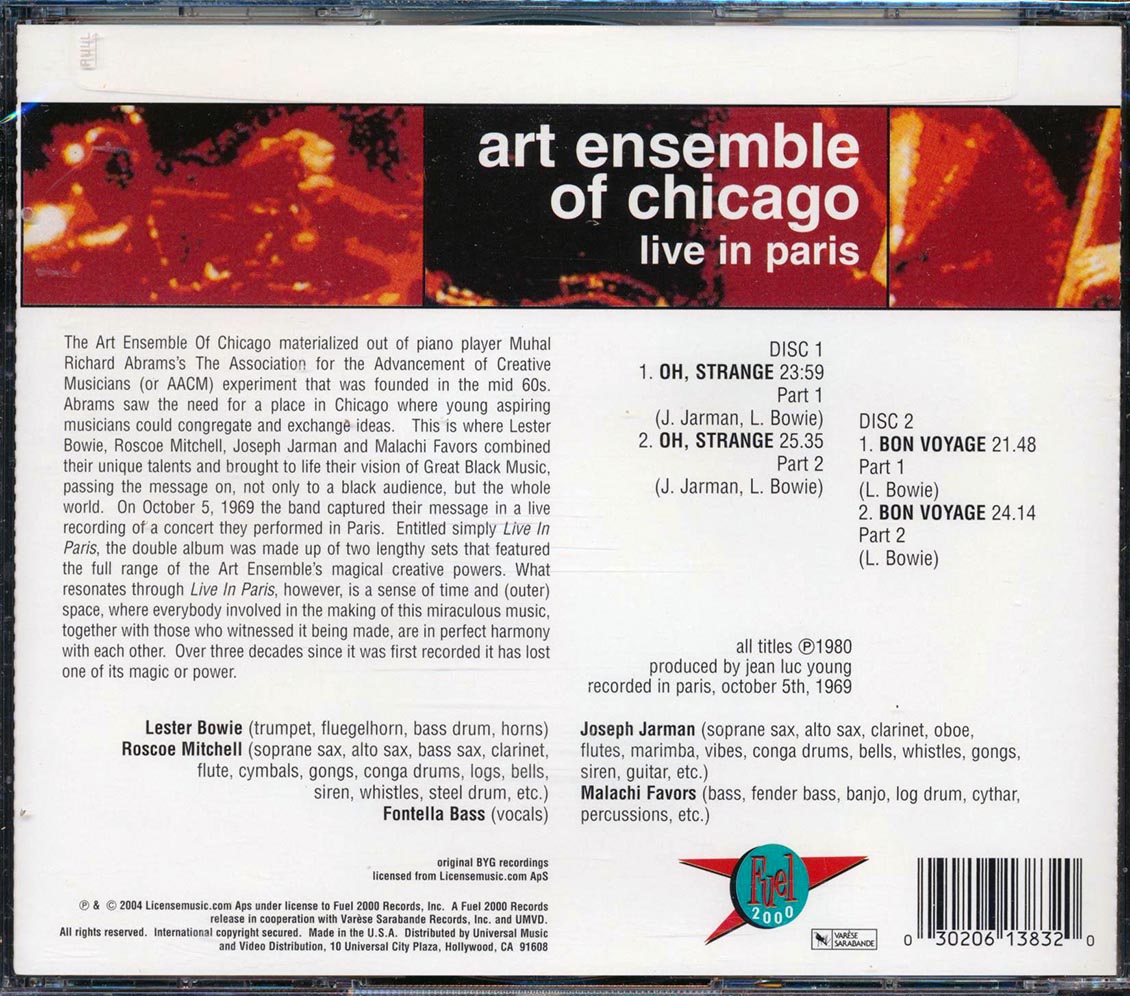 Art Ensemble Of Chicago - Live In Paris