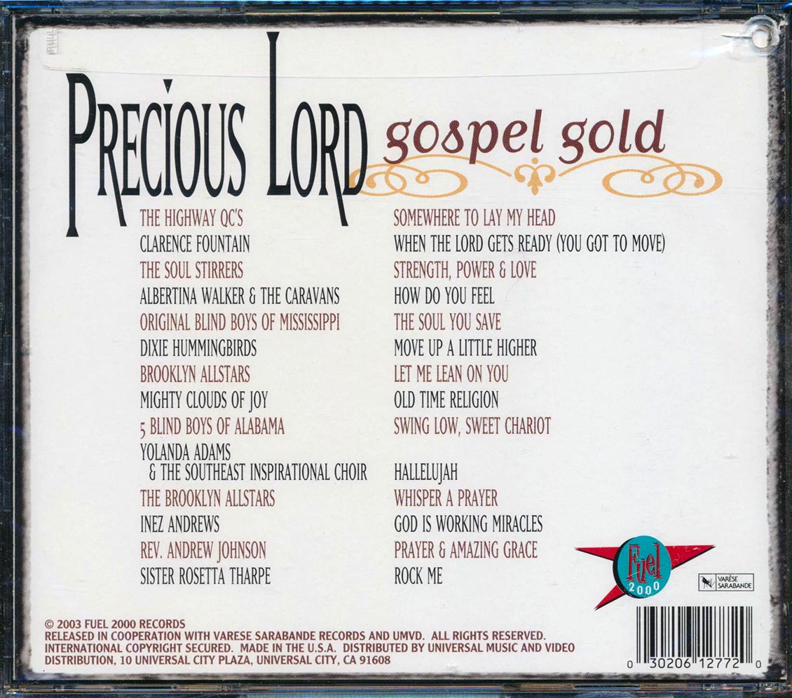 Yolanda Adams, Blind Boys Of Mississippi, Dixie Hummingbirds, Etc. - Precious Lord: Gospel Gold (marked/ltd stock)