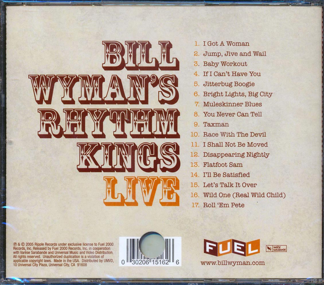 Bill Wyman's Rhythm Kings - Bill Wyman's Rhythm Kings's Rhythm Kings Live (marked/ltd stock)