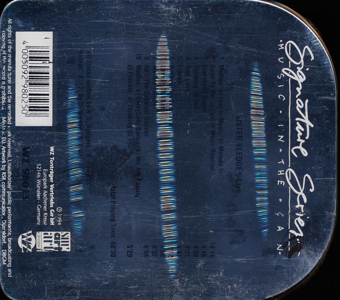 Sister Sledge - Sister Sledge Live: Signature Series Music In The Can (Tin Can Packaging) (ltd. ed.)