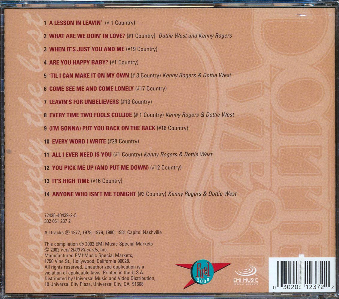 Dottie West - Absolutely The Best (marked/ltd stock)