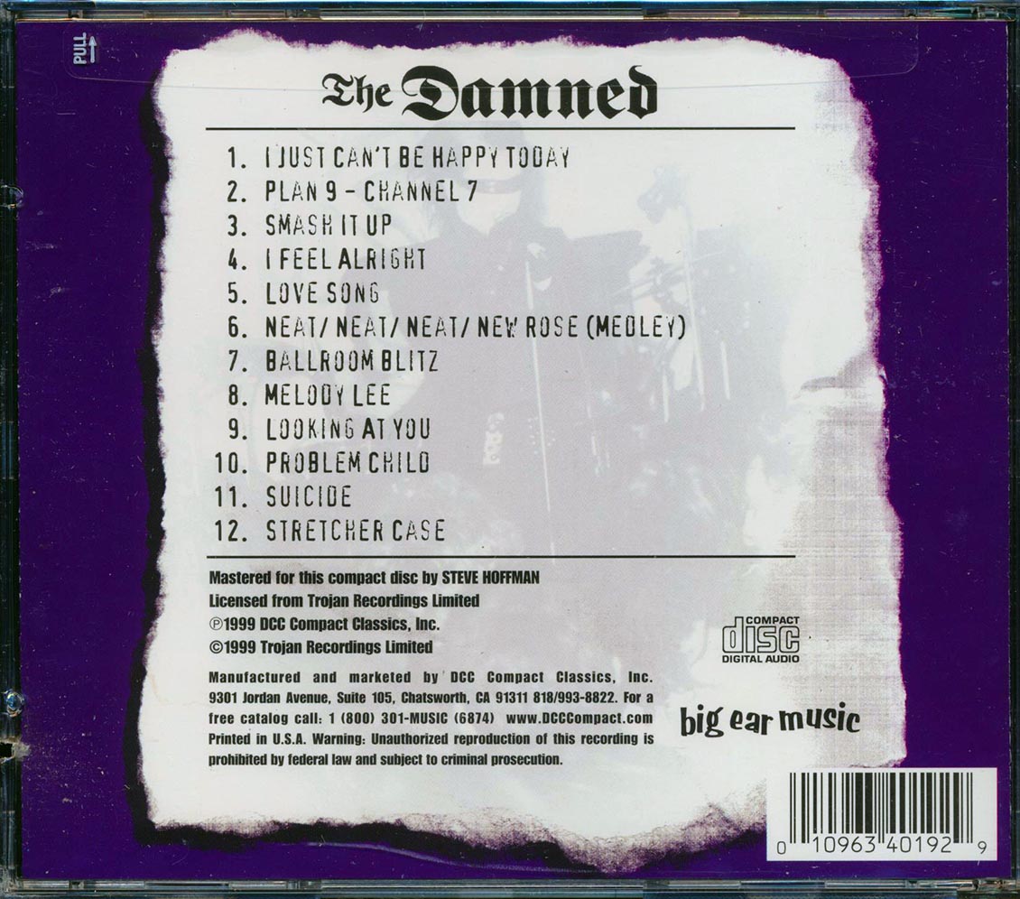 The Damned - Live: Eternal Damnation (marked/ltd stock)