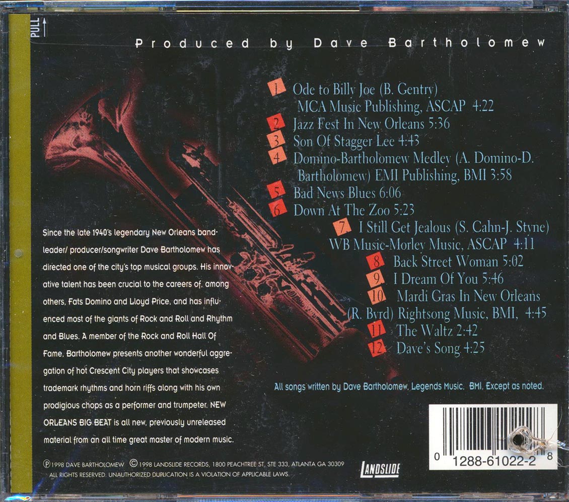 Dave Bartholomew - New Orleans Big Beat (marked/ltd stock)