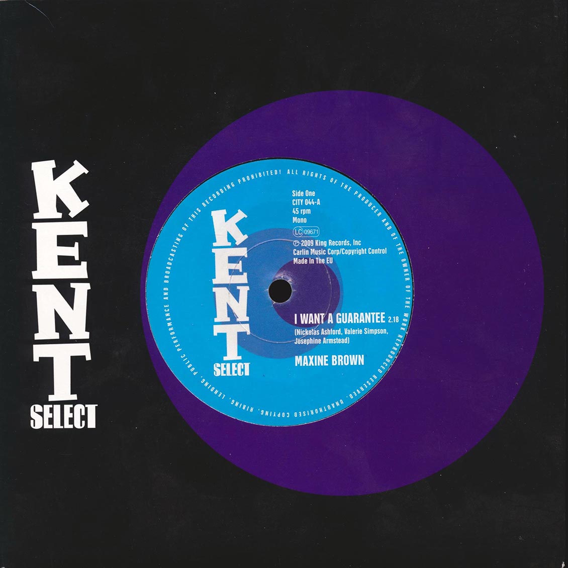 Maxine Brown - I Want A Guarantee / Sonny Turner & Sound Unlimited - Now That You're Gone