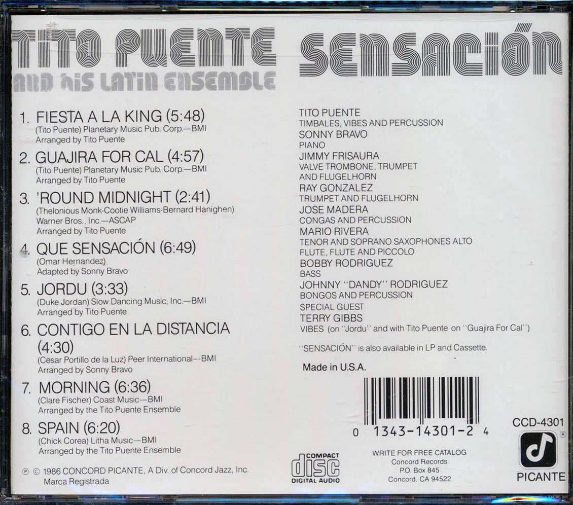 Tito Puente & His Latin Ensemble - Sensacion